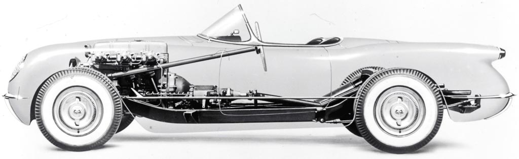 1953 Chevrolet Corvette X-Ray View