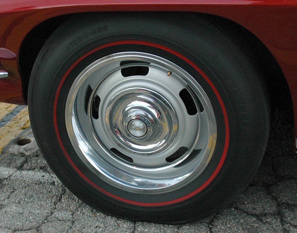 1967 Chevrolet Corvette Stingray Rally Wheel with Redline Tires