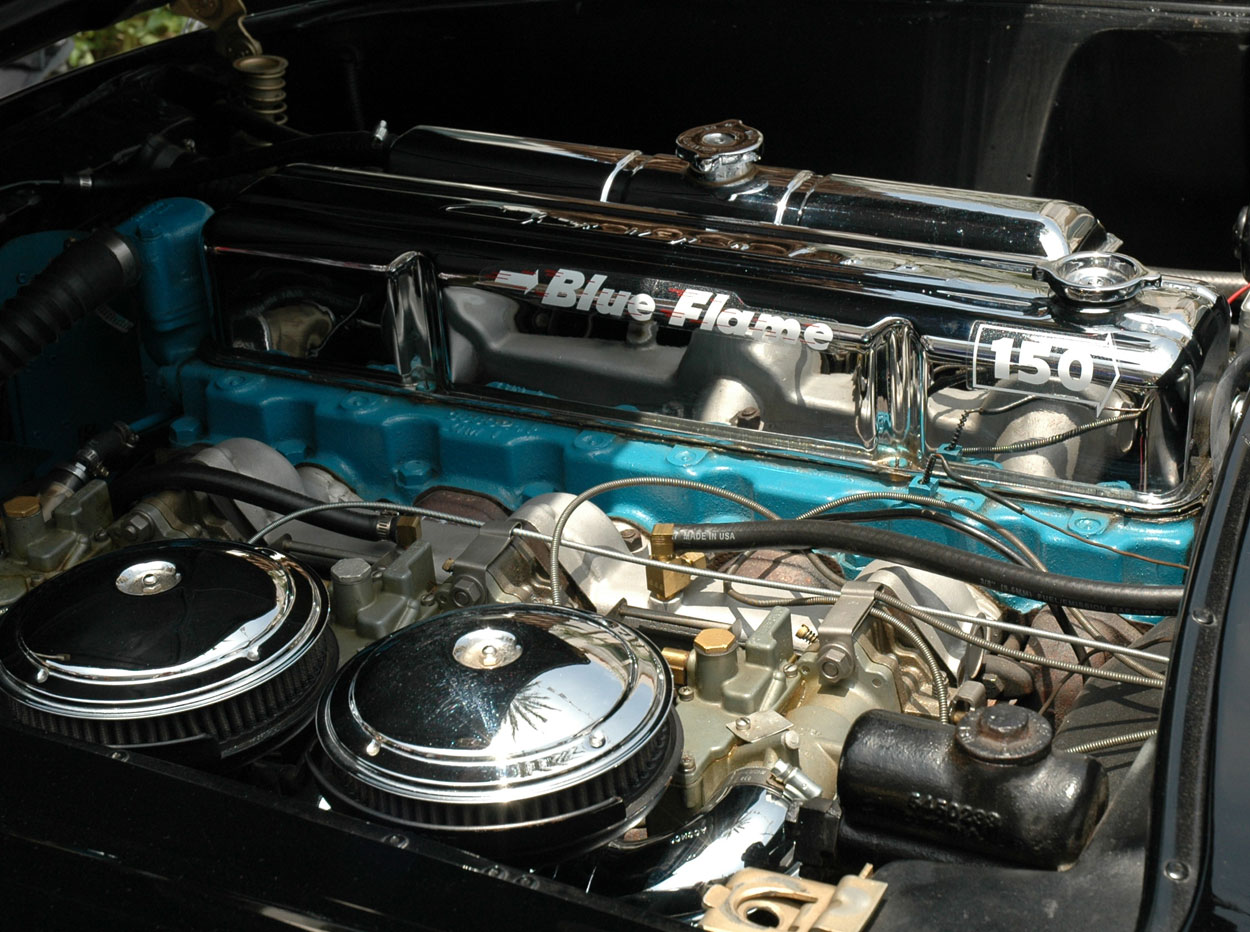 1954 Corvette Blue Flame Six Cylinder Engine