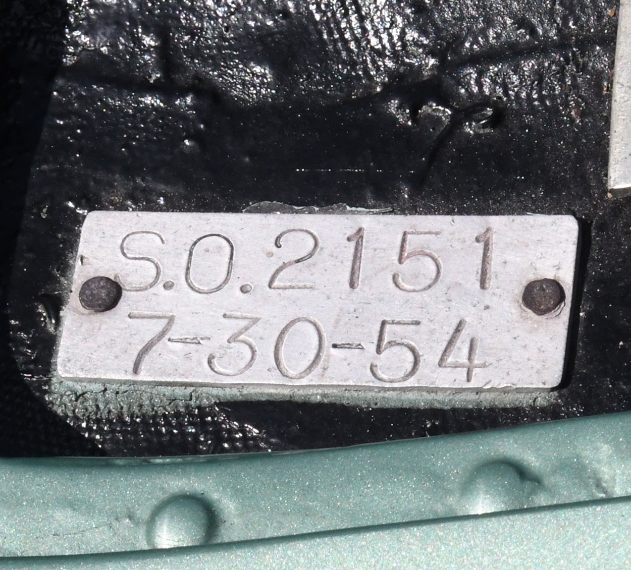 SO 2151 ID Plate