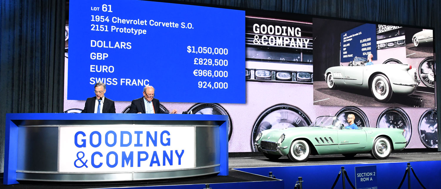 1954 Corvette Prototype at the 2023 Pebble Beach Gooding Auction
