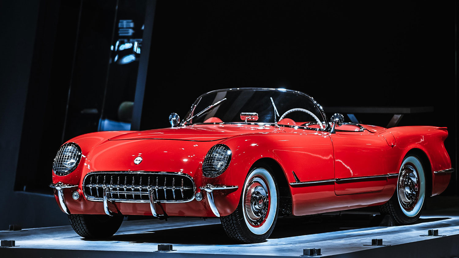 1954 Corvette in Sportsman Red
