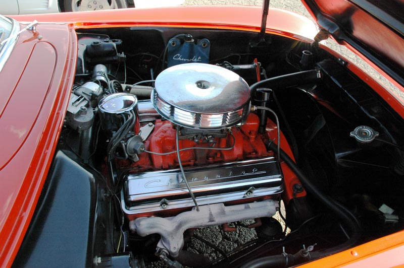 1955 Chevrolet Corvette Engine Installed