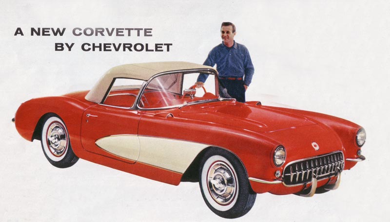 1956 Corvette Brochure Illustration