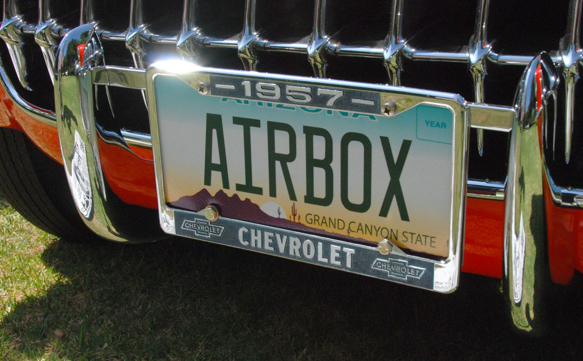 1957 Corvette Airbox License Plate