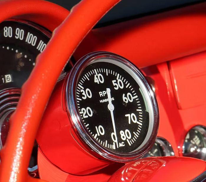 1957 Corvette Airbox Tachometer