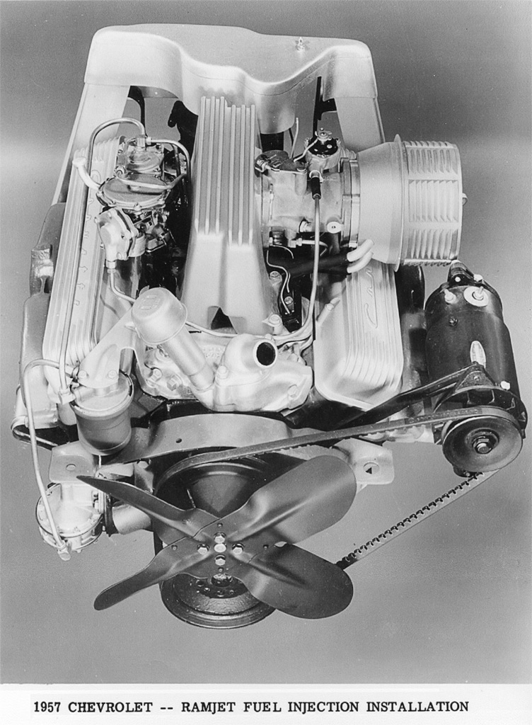 1957 Chevrolet Corvette C1 Fuel Injection GM Press Photograph