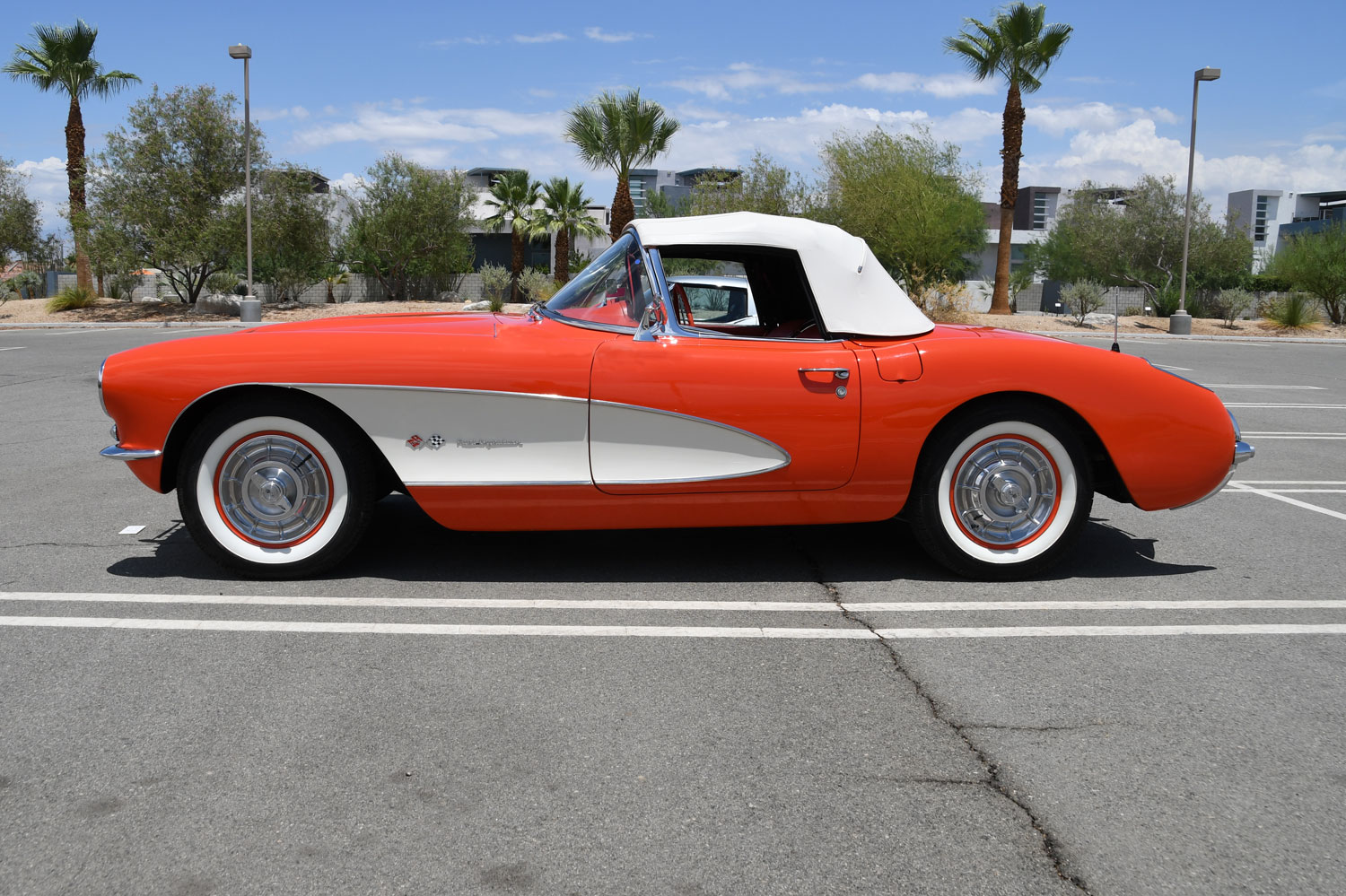 1957 Corvette in Venetian Red