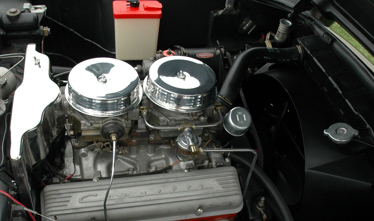 1957 Corvette Non Airbox Engine Bay