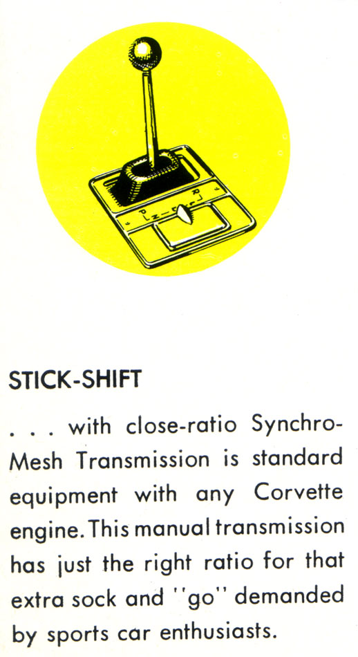 1957 Corvette Four Speed Transmission Brochure Scan