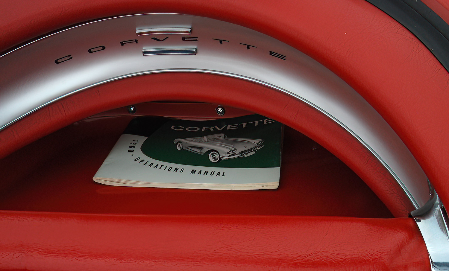 1960 Corvette passenger storage bin