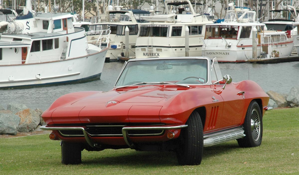 1965 Corvette Convertible in Rally Red