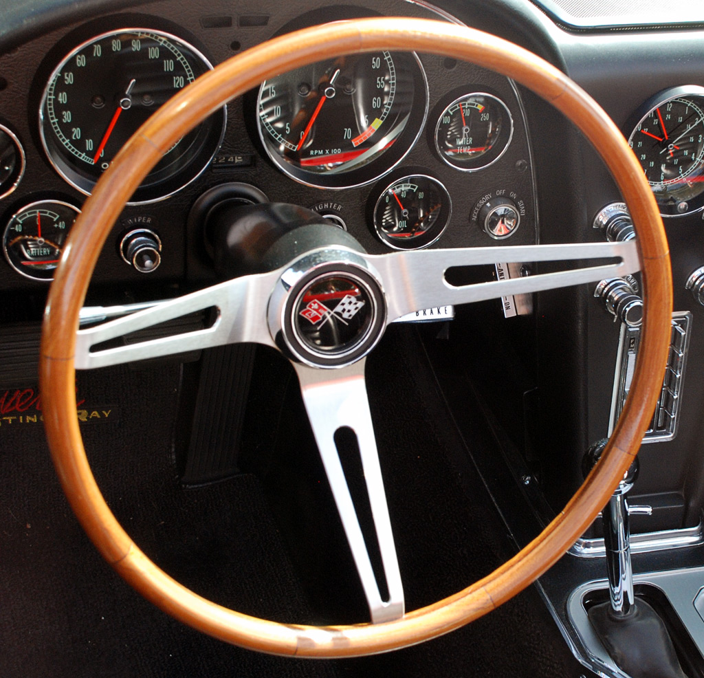 1966 Chevrolet Corvette Teak Steering Wheel