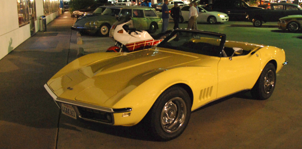 1968 Corvette in Safari Yellow at Car Night