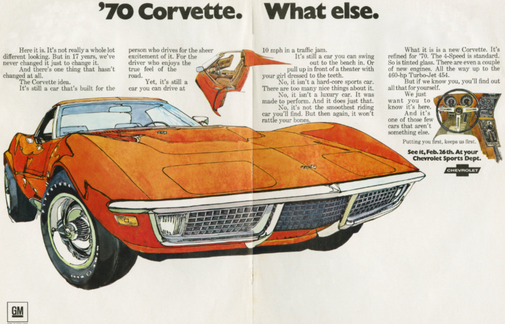 1970 Corvette ad