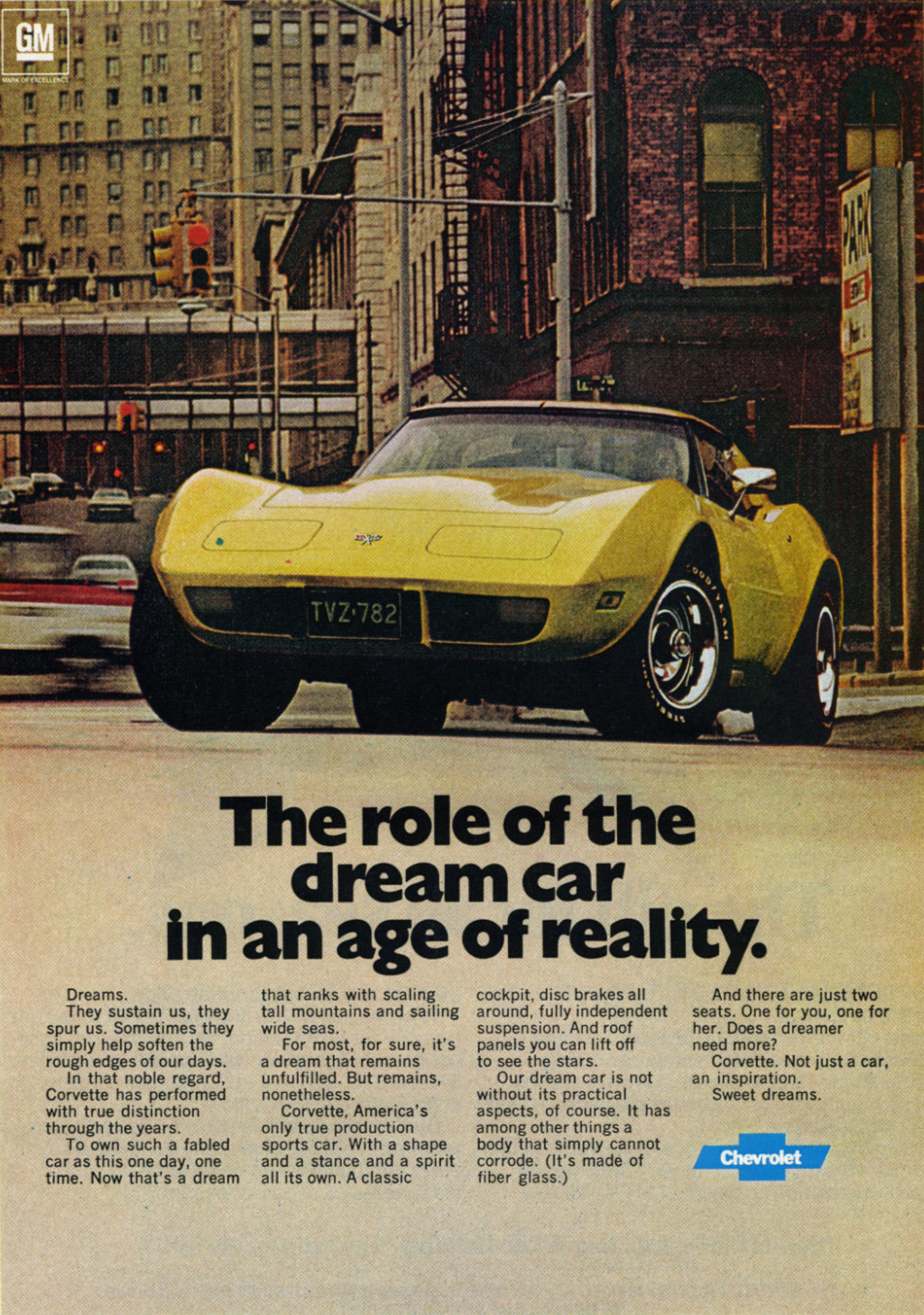 1977 Corvette ad Dream Car
