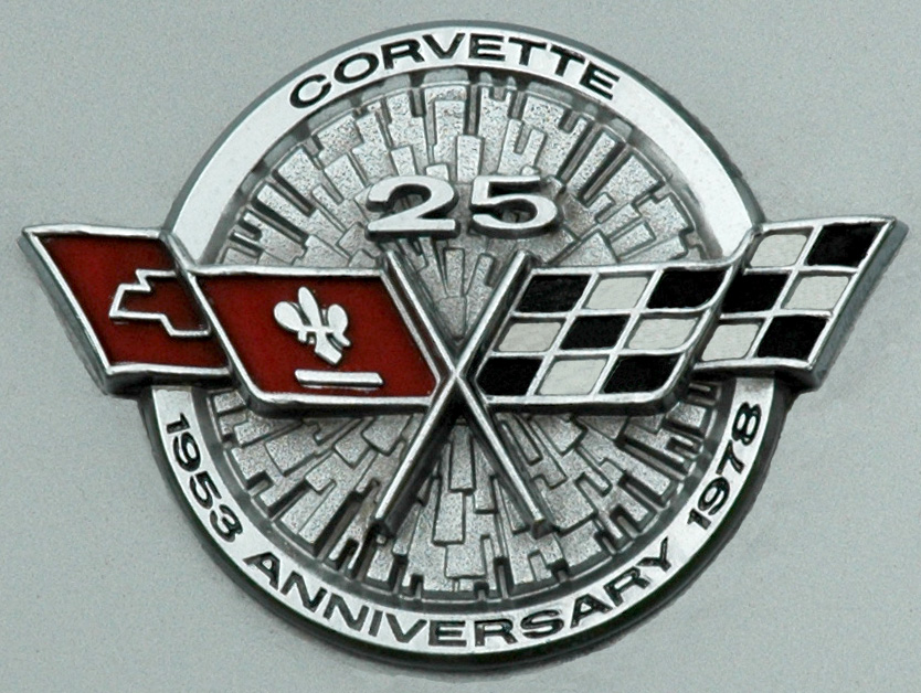 1978 Chevrolet Corvette 25th Annoversary Nose Emblem