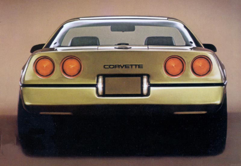 1984 Chevrolet Corvette C4 Rear View
