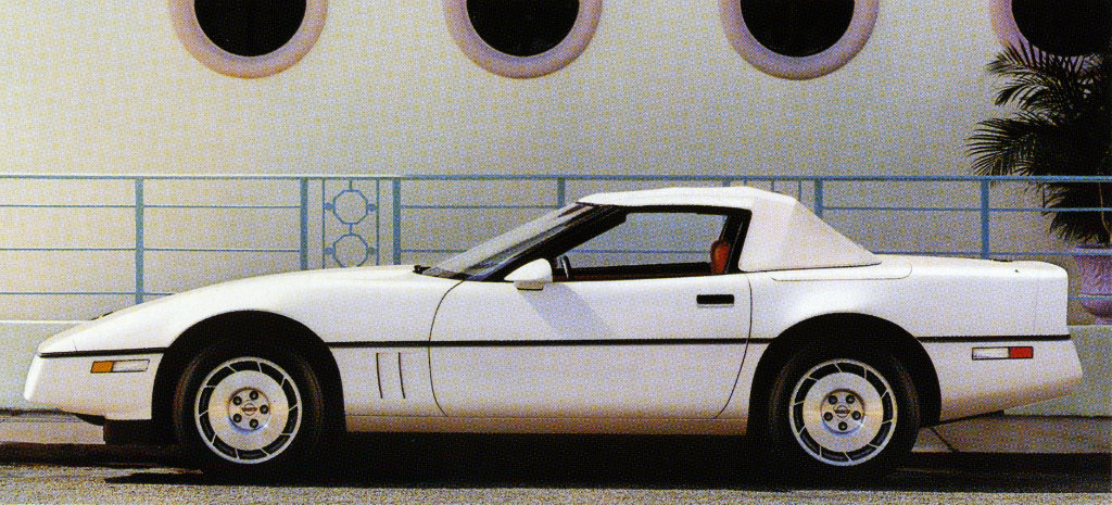1986 Corvette Convertible Brochure Illustration