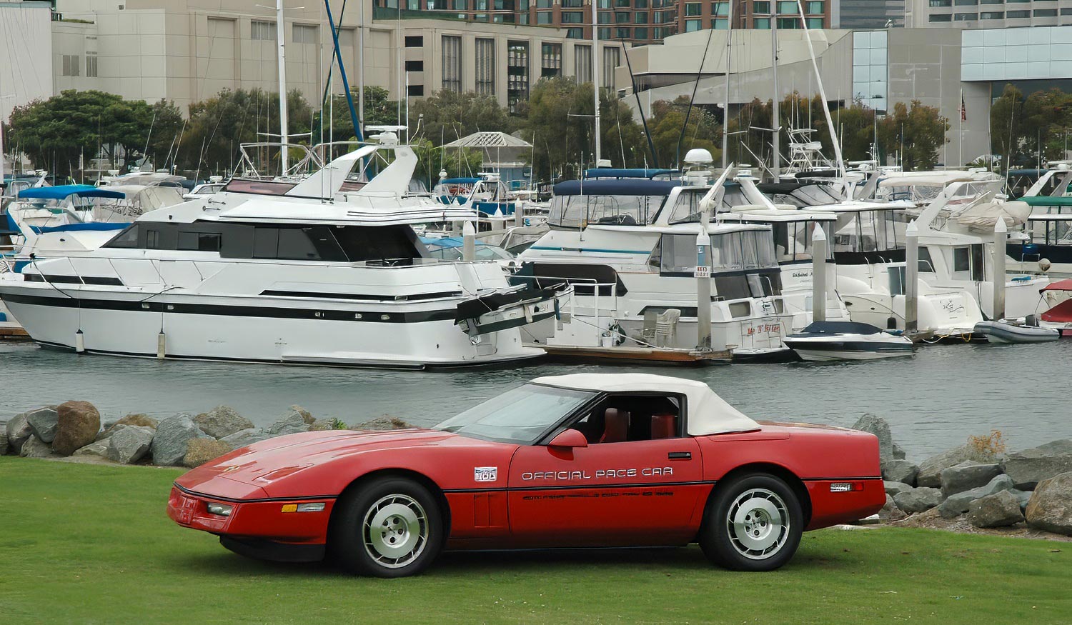 1986 Corvette Convertible in Red