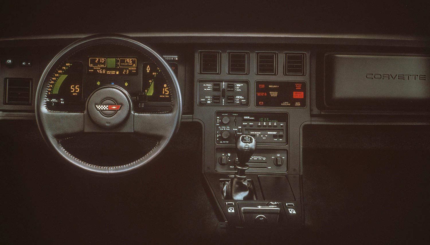 1988 Corvette Dashboard Six Speed Manual Transmission