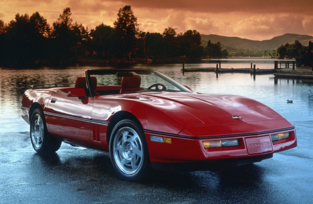 1990 Corvette C4 Convertible in Bright Red