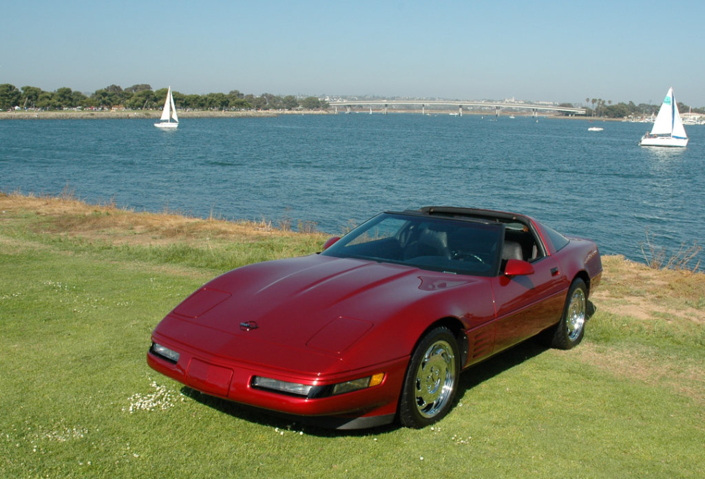 1991 Corvette Coupe Dark Red Metallic