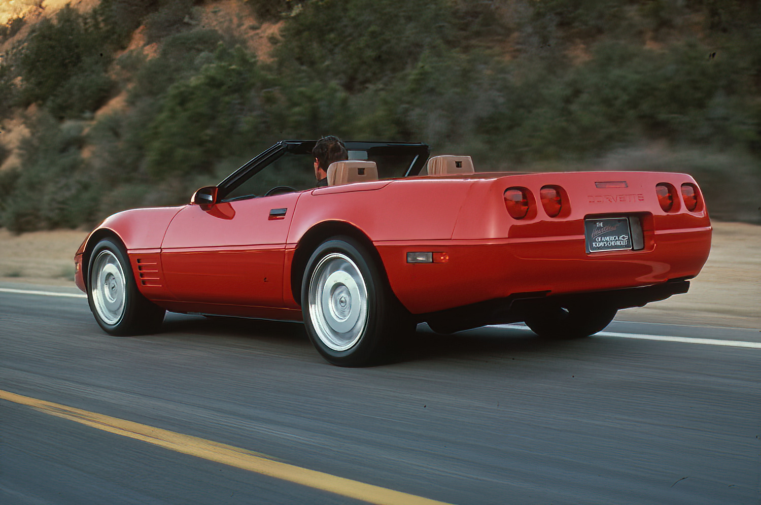 1992 Corvette C4 Convertible in Bright Red