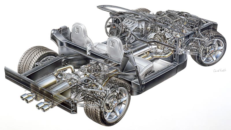 2005 Chevrolet Corvette Convertible - David Kimble Cutaway