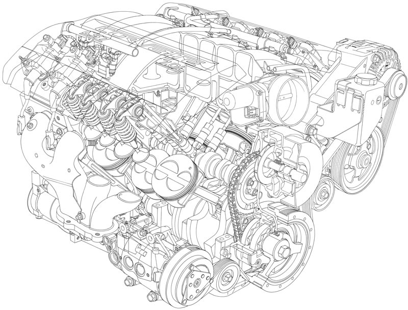 2006 Chevrolet Corvette Z06 LS7 Engine