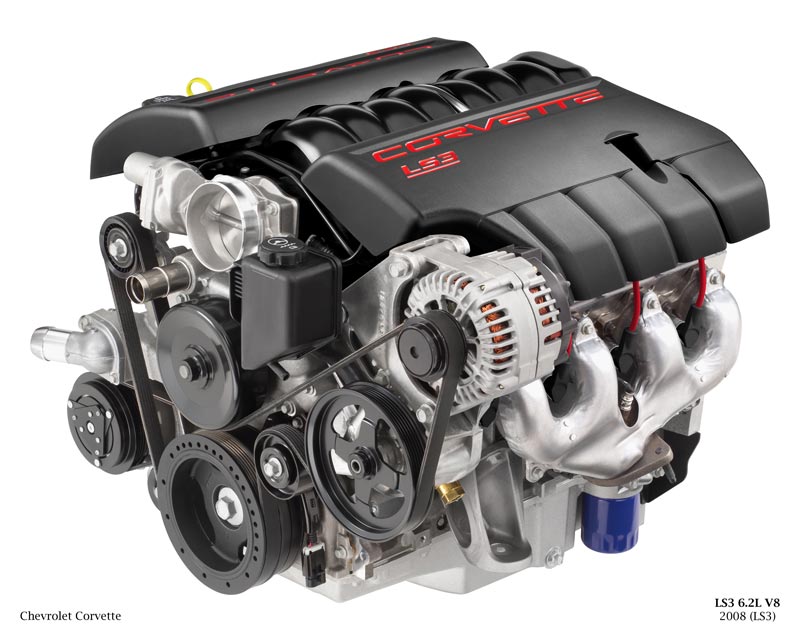 2008 Chevrolet Corvette LS3 Engine