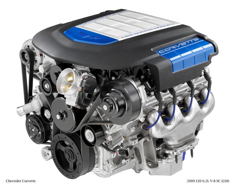 2009 Chevrolet Corvette ZR1 LS9 Engine
