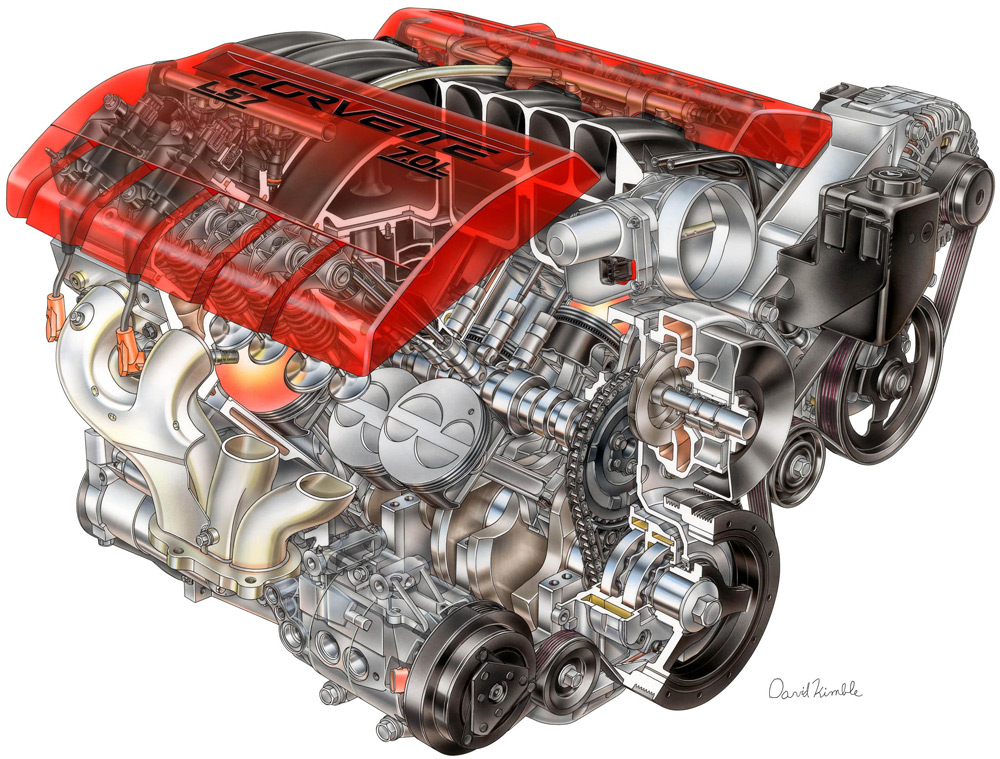 2013 Chevrolet Corvette 427 LS7 Engine