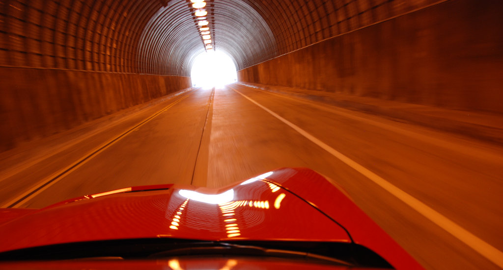 2014 C7 Corvette In Tunnel