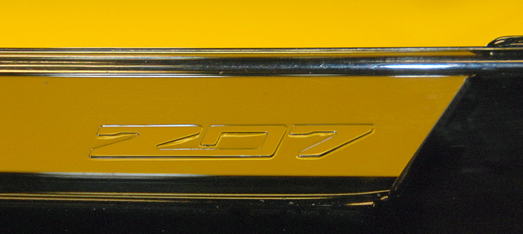 Z07 embossed on rear spoiler