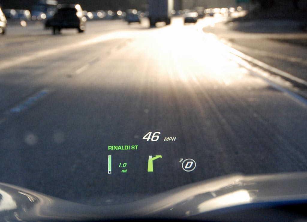 2016 Chevrolet Corvette C7 Heads Up Display Navigation