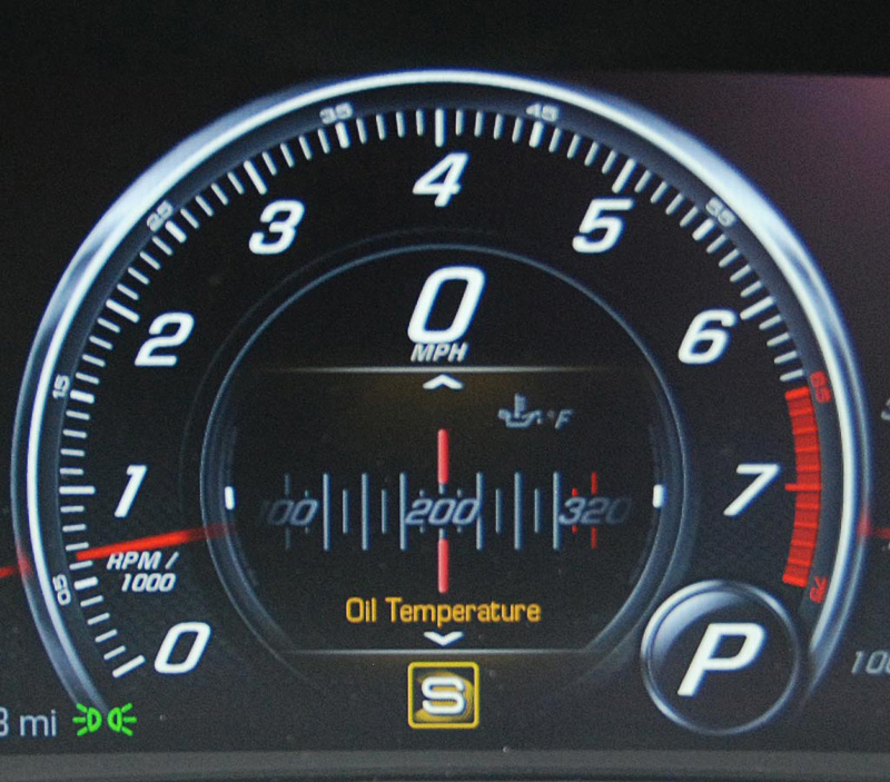 2016 Chevrolet Corvette Temperature Gauge