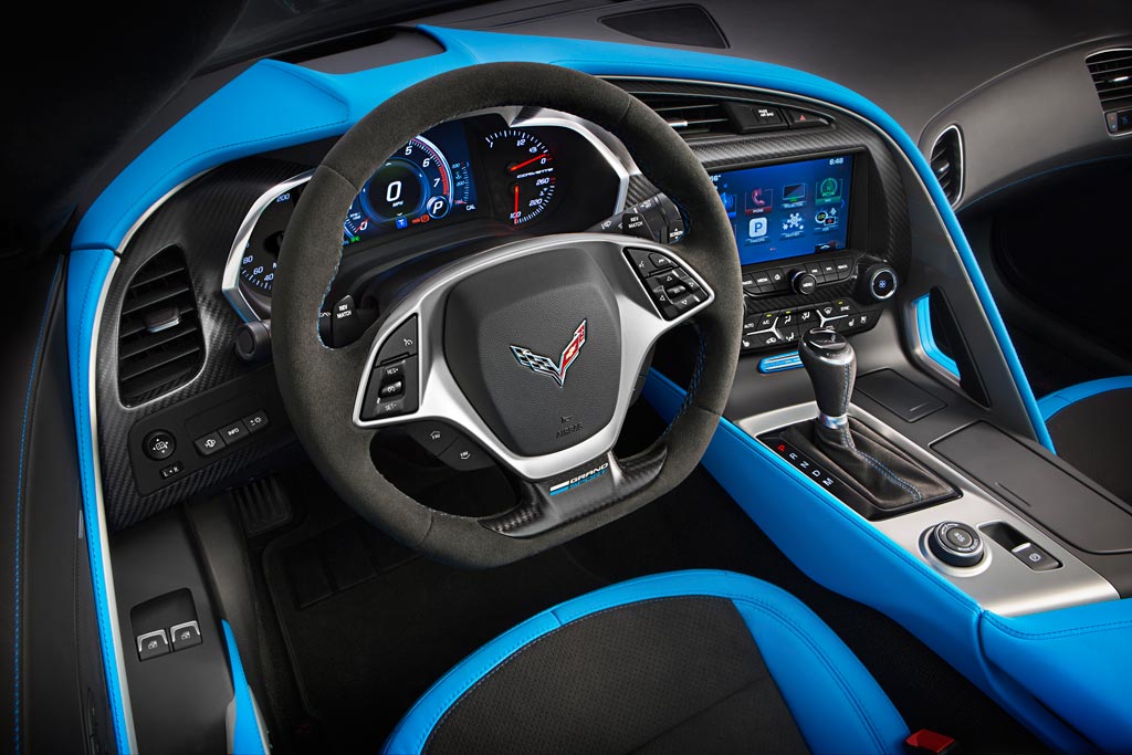 2017 Chevrolet Corvette Grand Sport Tension Blue Interior 