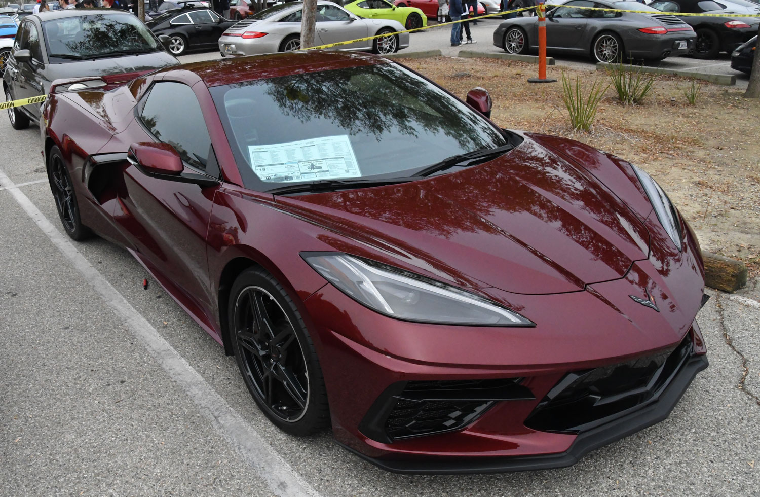 2020 Corvette in Long Beach Red