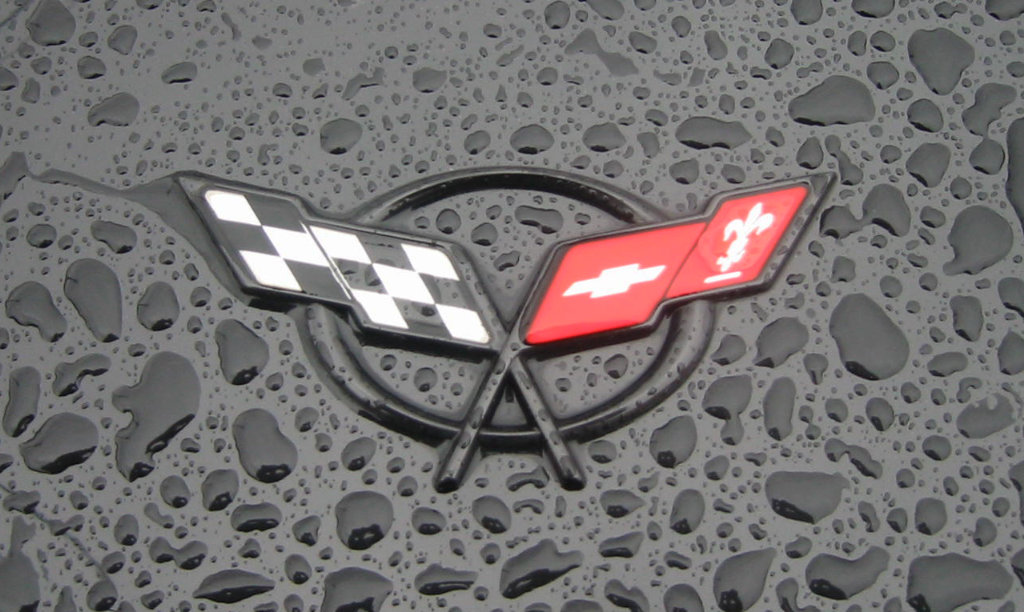 Corvette C5 Rear Emblem Raindrops