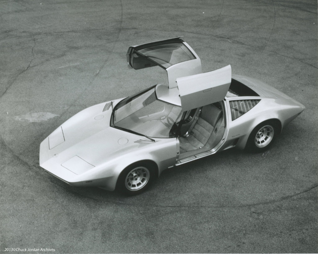 Corvette Four Rotor Aerovette Gullwing Doors (Image courtesy of Chuck Jordan Archives)