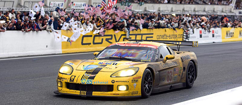 2008 Corvette Le Mans Finish