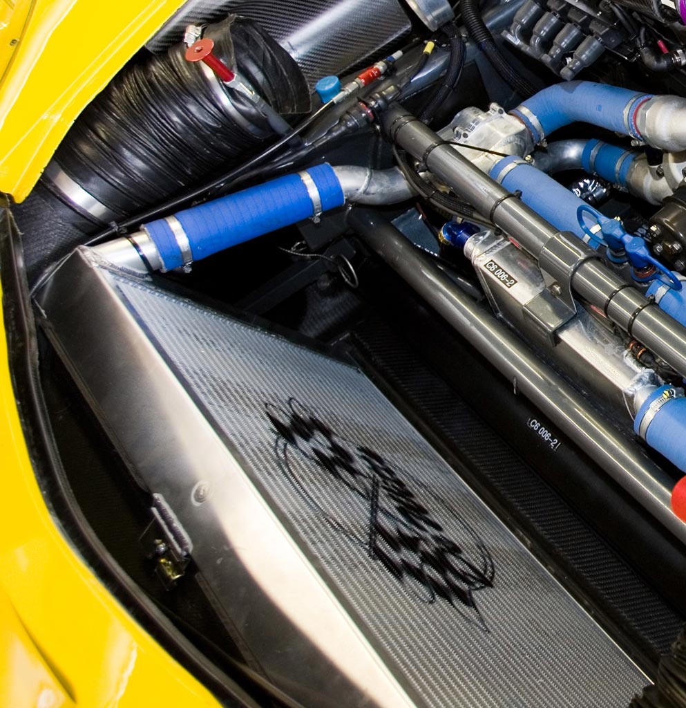 Chevrolet Corvette C6 Race Car Radiator Installation