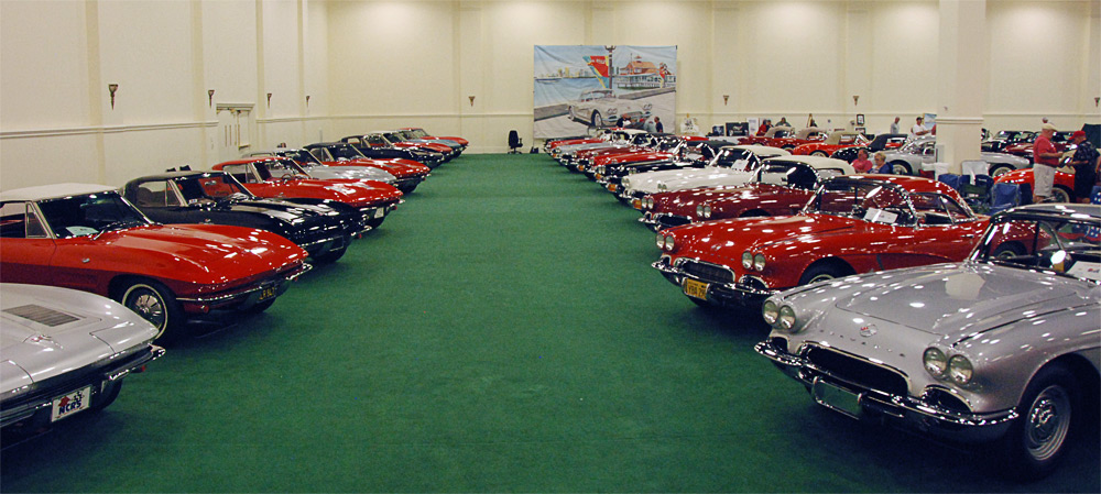 C2 and 1962 C1 Corvettes on display at 2012 NCRS National Convention in San Diego CA