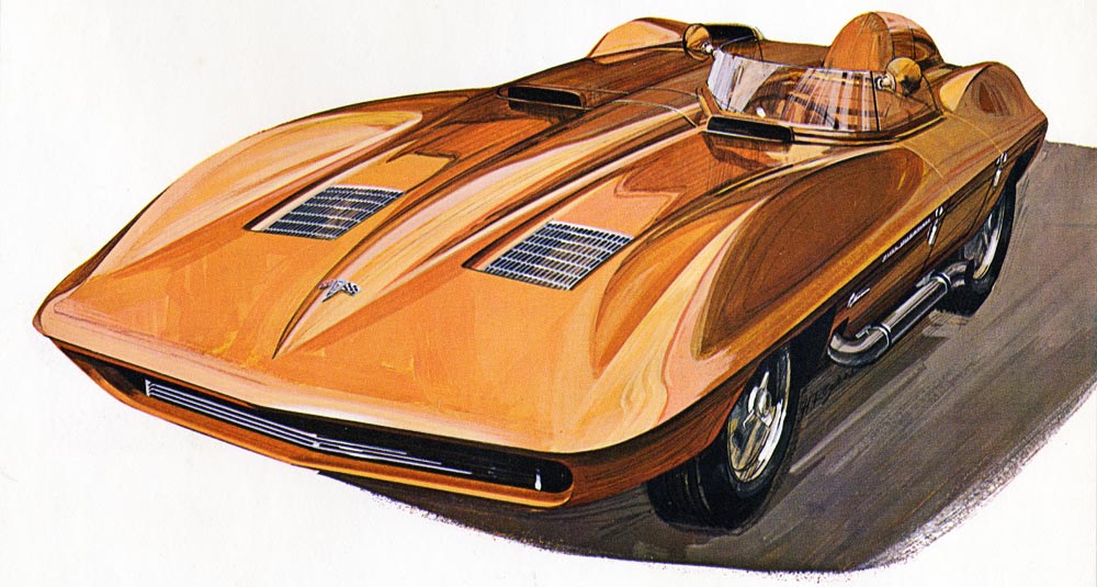 Early Sting Ray Racer Concept Drawing