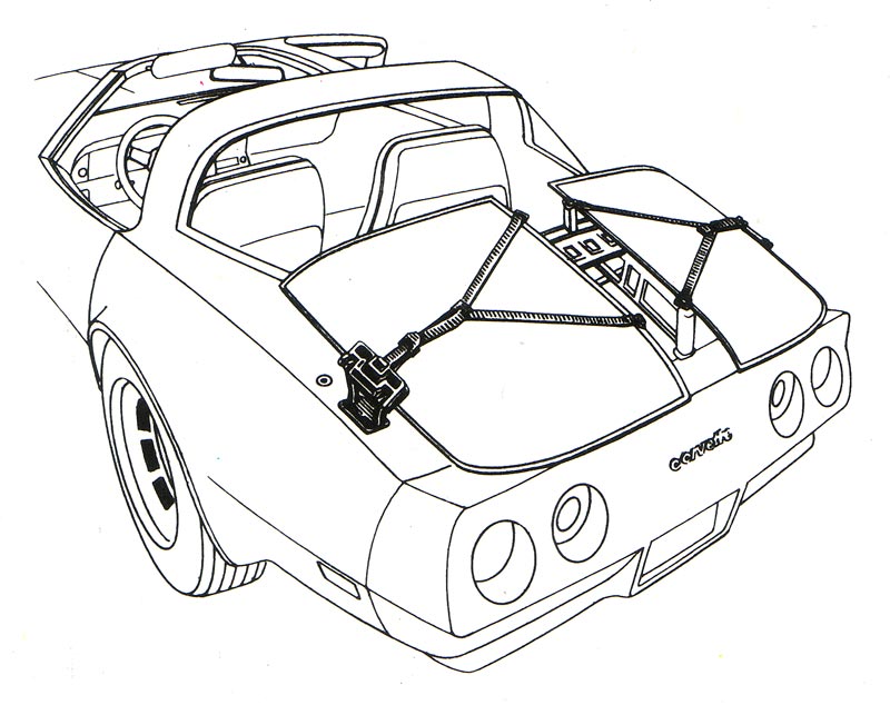 1980 Chevrolet Corvette Roof Panel Carrier